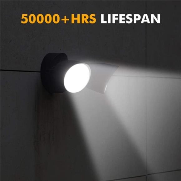 Lumen 32 Watt 28 LED Dual-Head Floodlight Outdoor, Full Metal Design, Waterproof - Picture 2 of 6